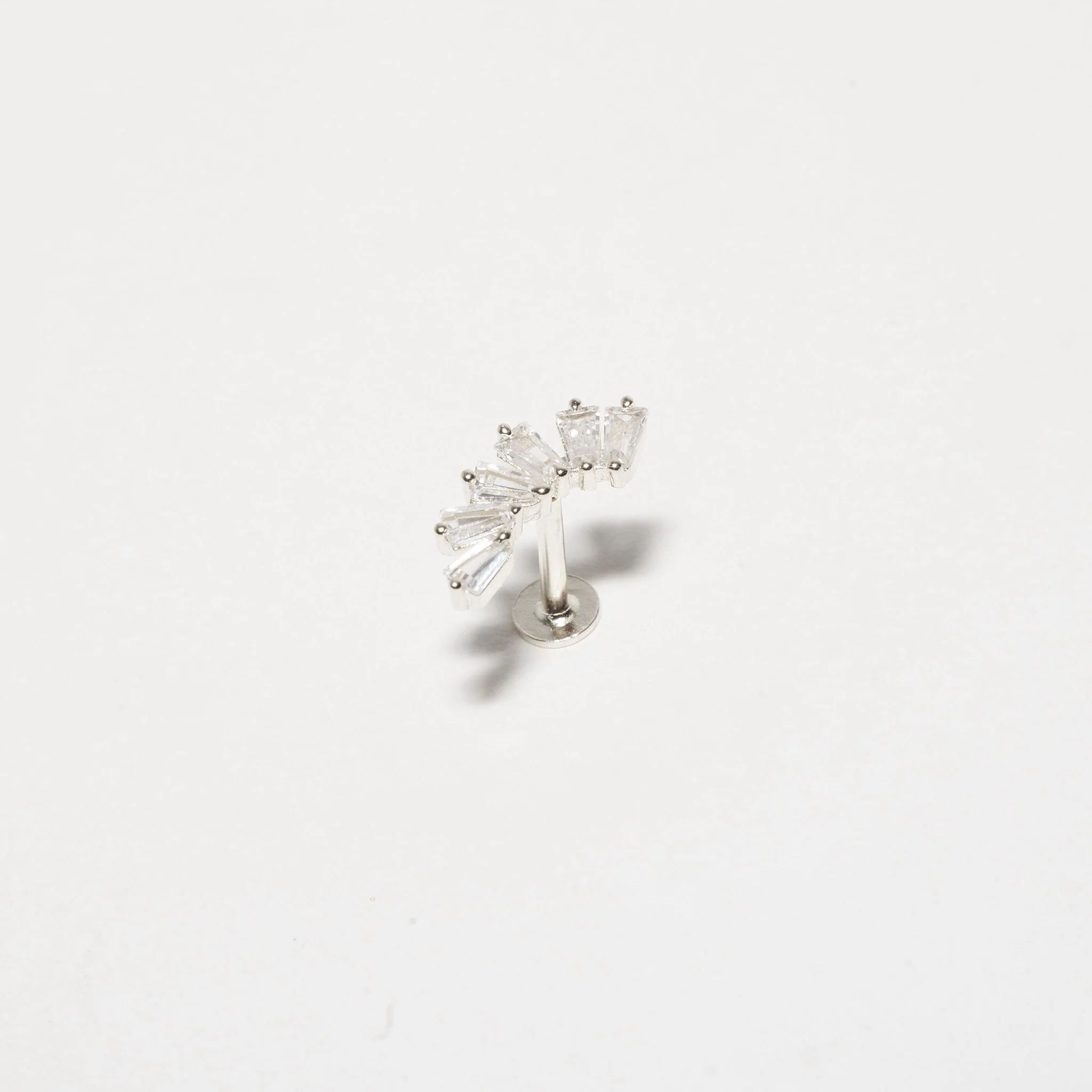Crystal Cascade Flat Back Climber in Silver - Image 5