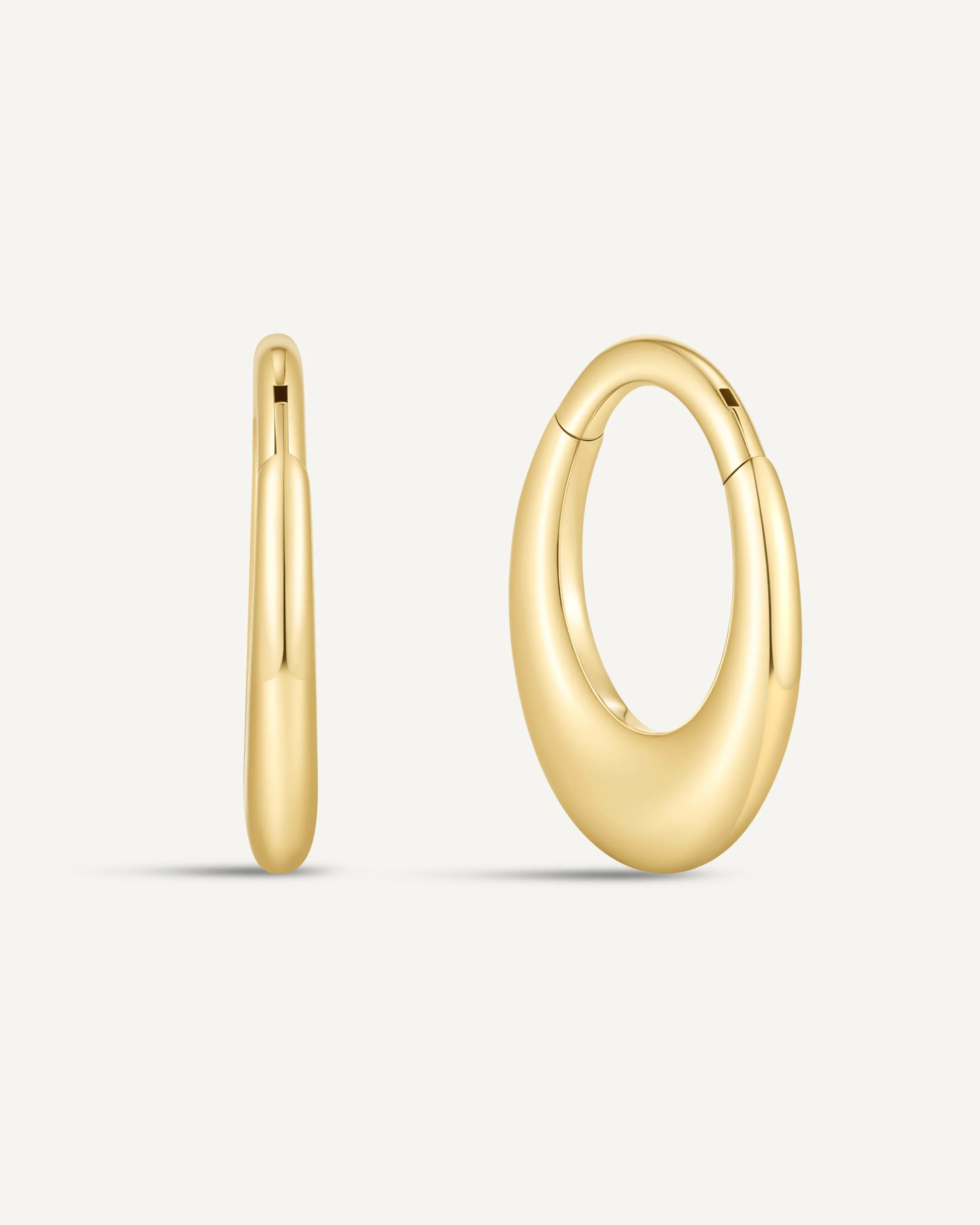 Crescent Tapered Titanium Clicker In Gold - Image 3