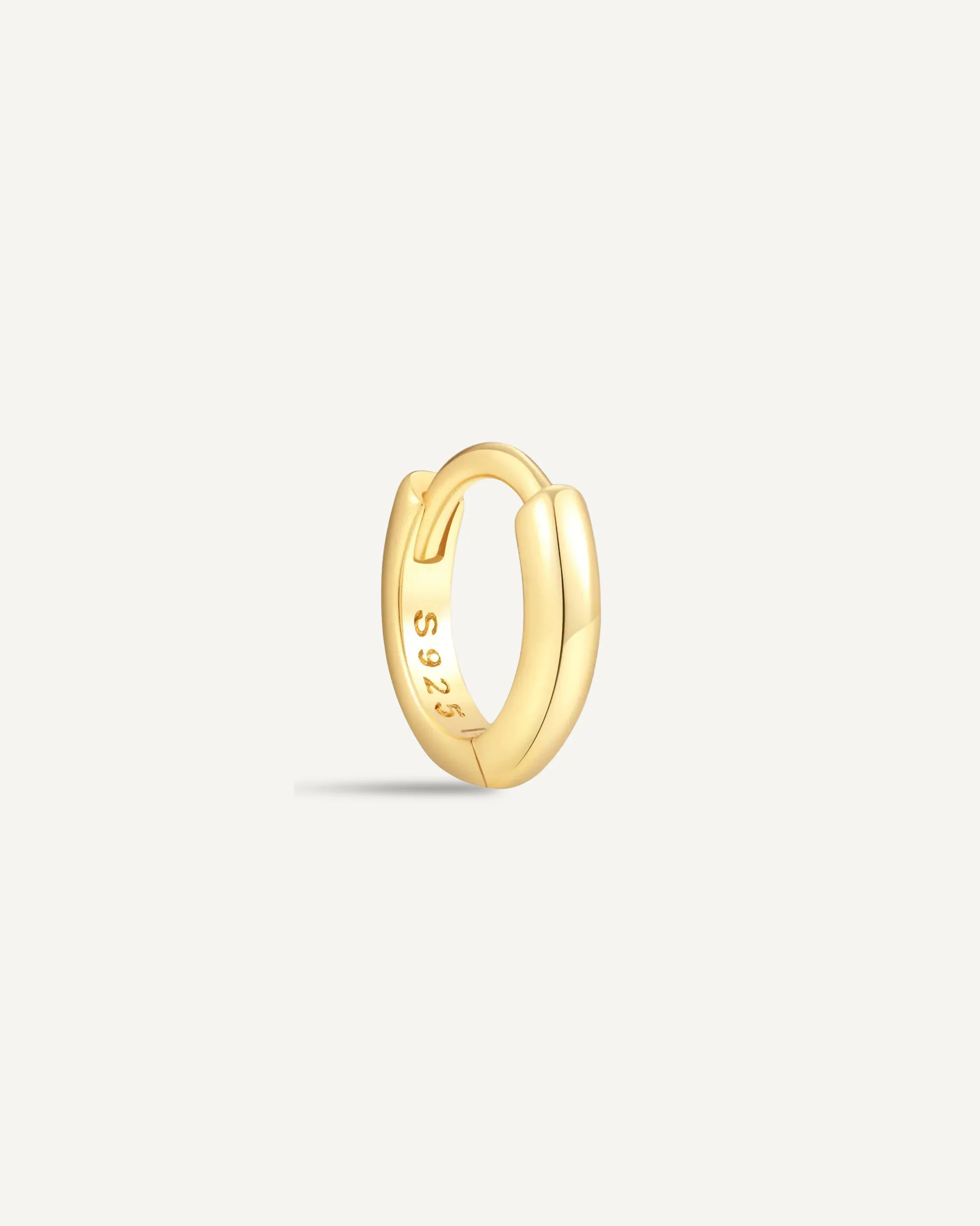 Essential Dainty 6mm Helix Hoop in Gold