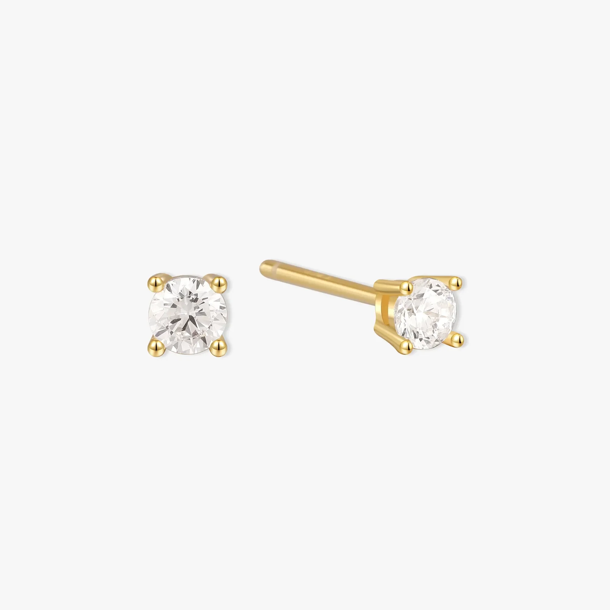 Essential Crystal Studs In Gold - Image 6