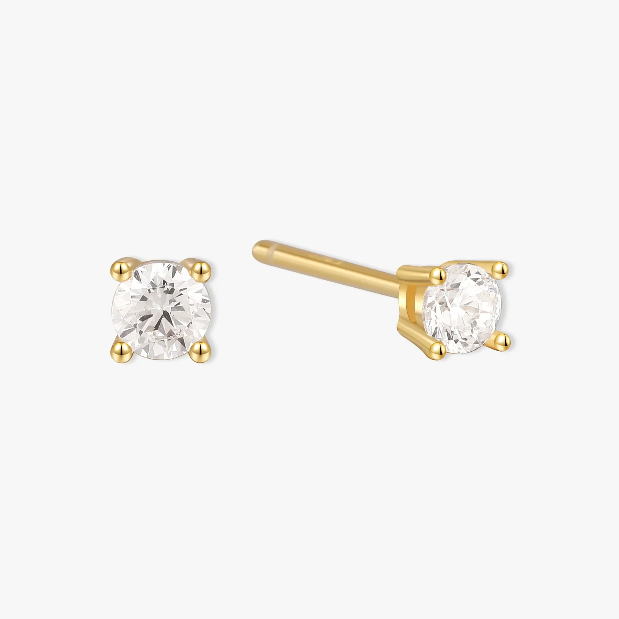 Essential Crystal Studs In Gold - Image 8