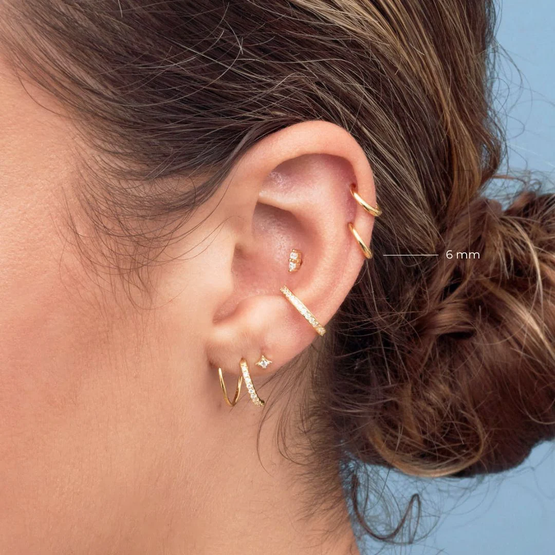 Essential Helix Hoop in Gold - Image 4