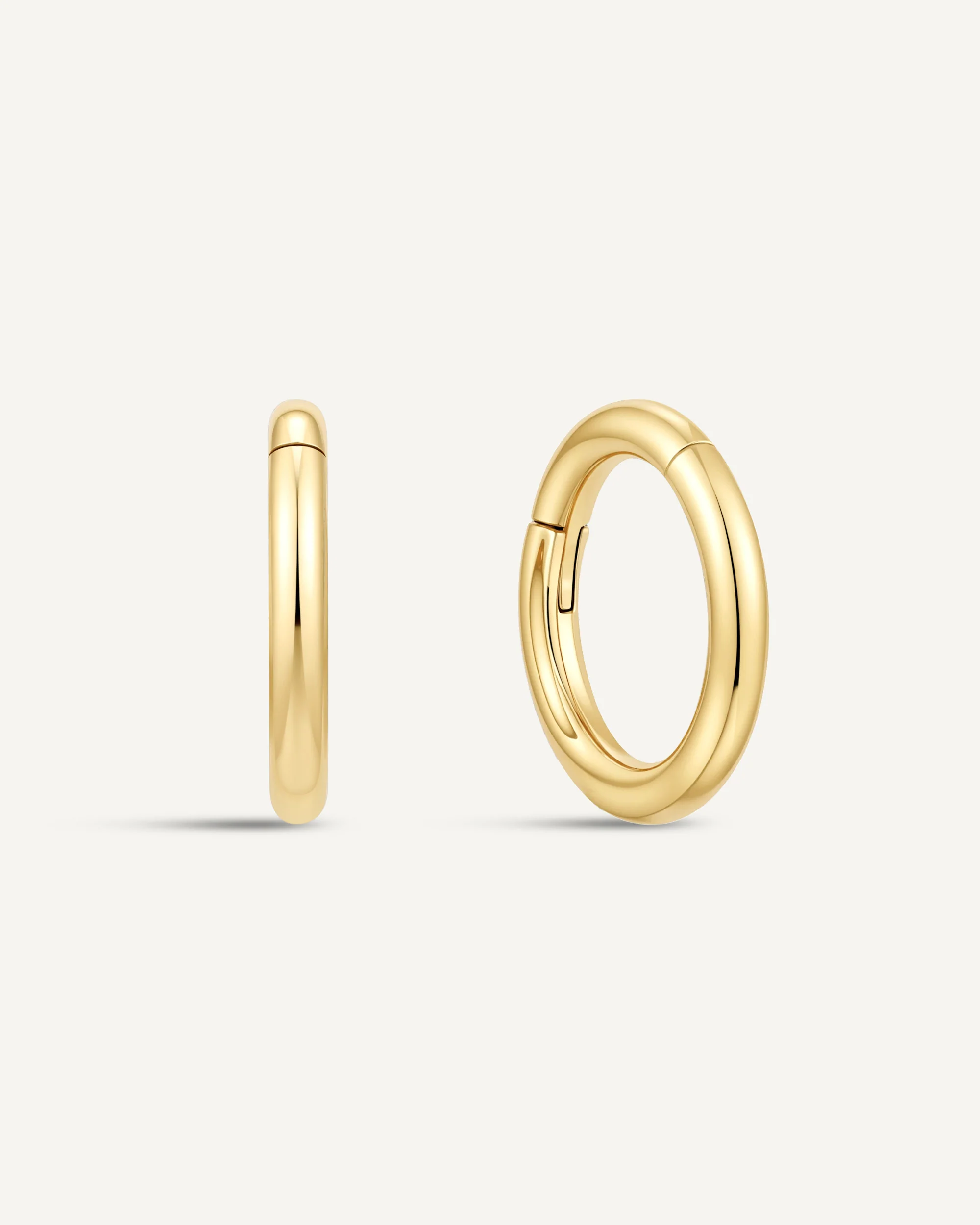 Essential Titanium Clicker Huggies In Gold - Image 5