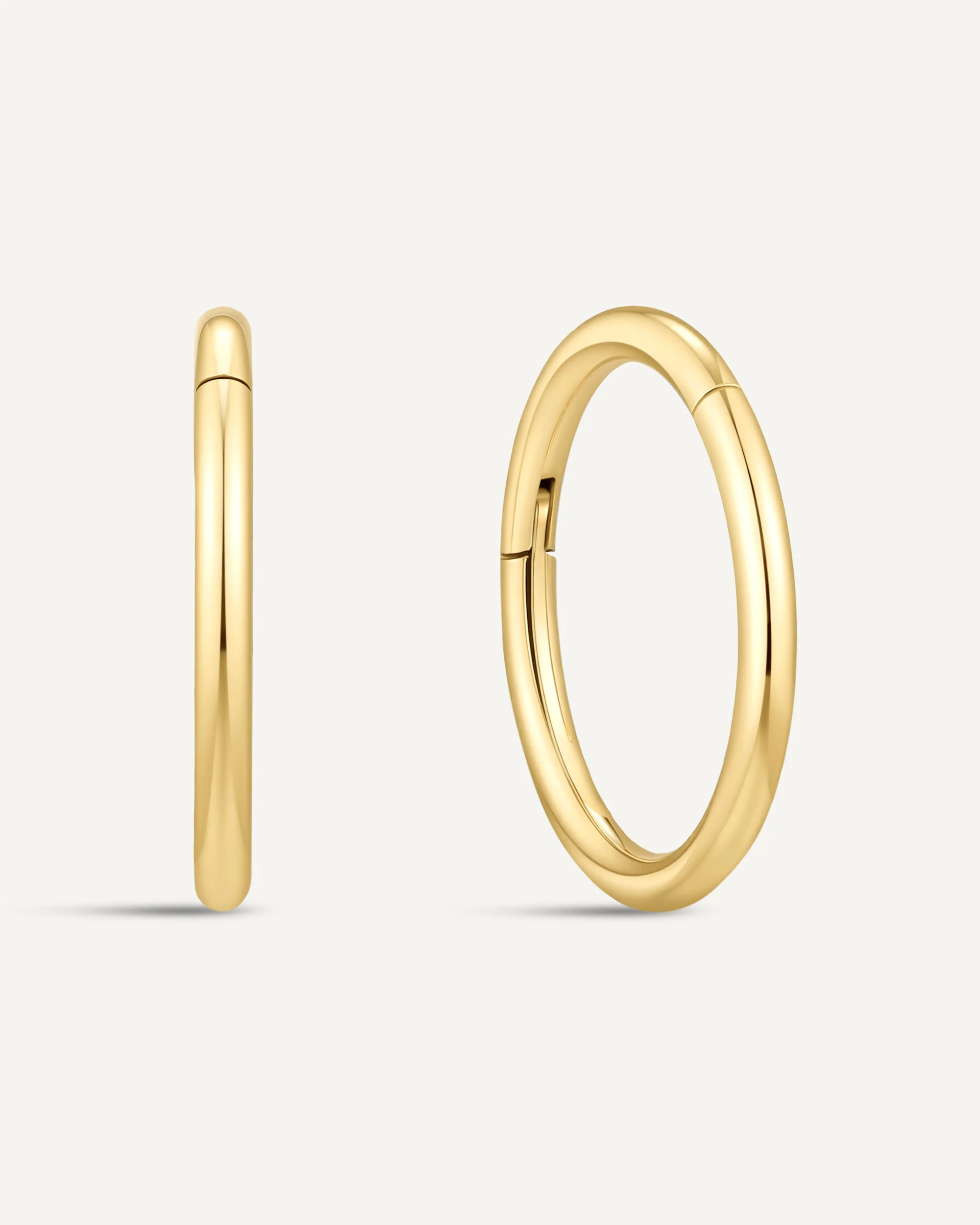 Essential Titanium Clicker Huggies In Gold - Image 9
