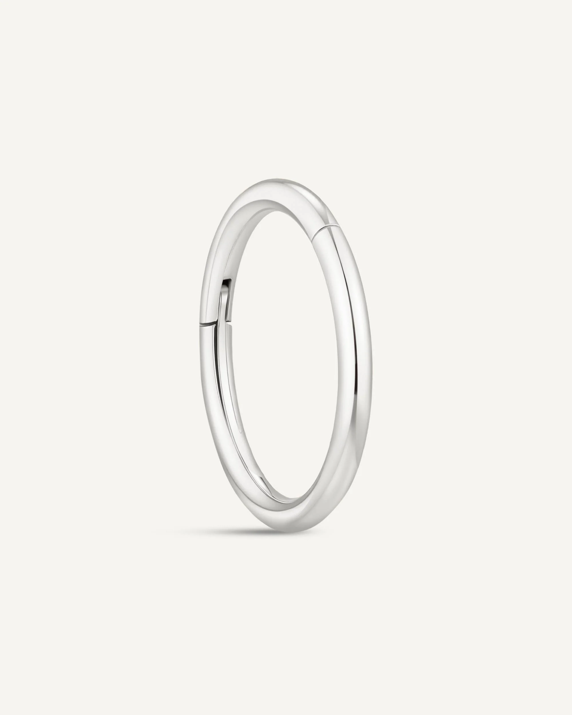 Essential Titanium Clicker Huggies In Silver - Image 8