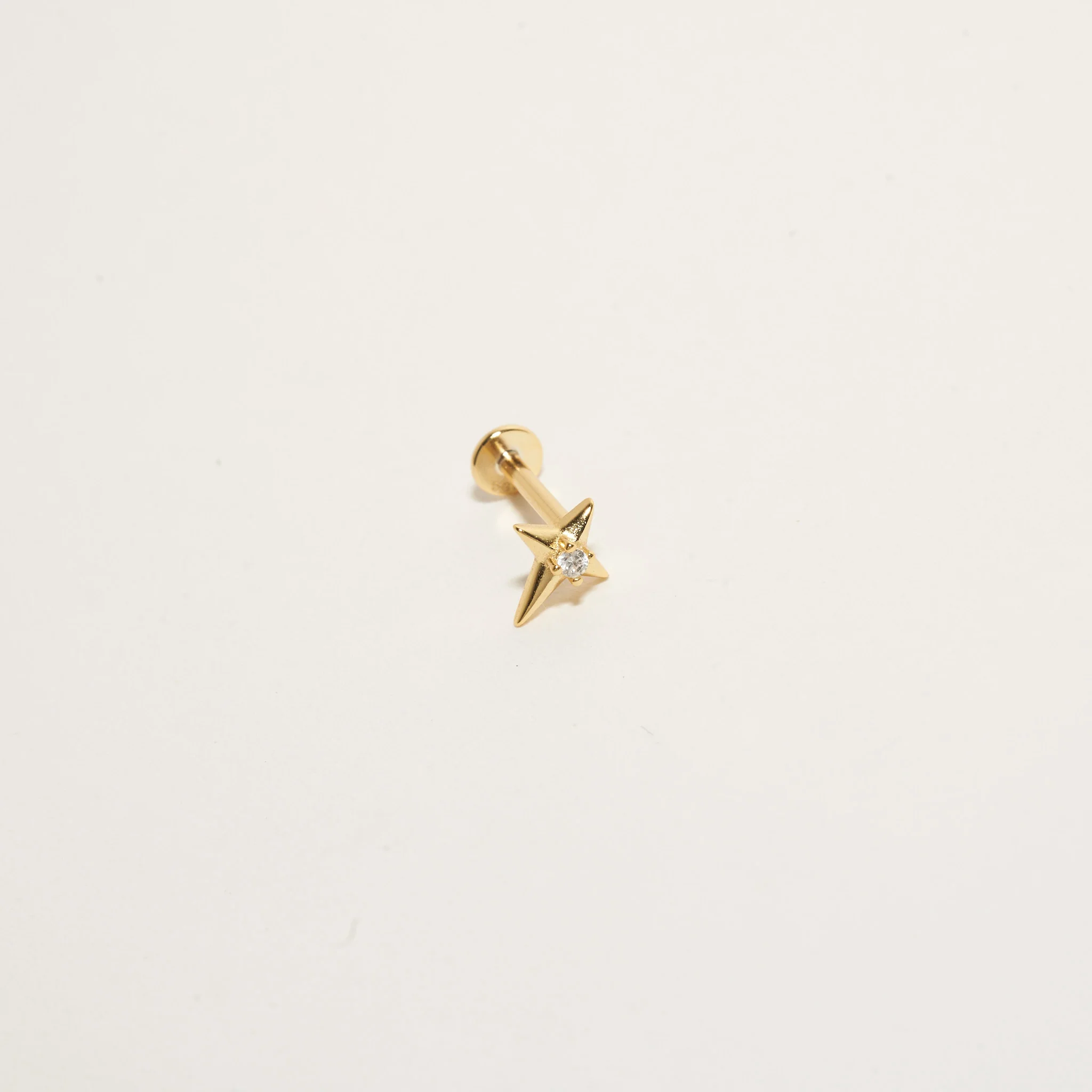 Nova Spark Flat Back Studs in Gold - Image 3