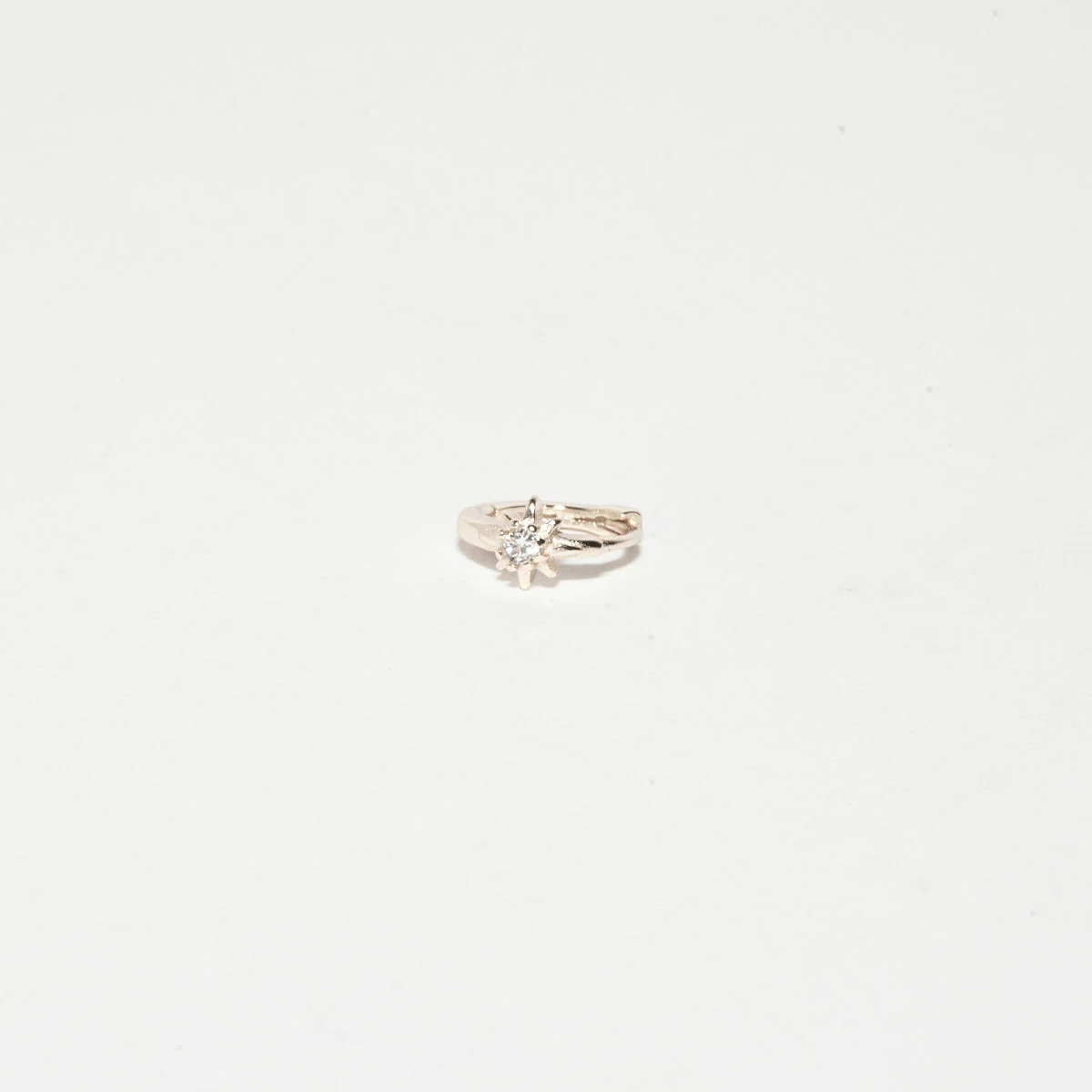 Starburst Helix Hoop in Silver - Image 3