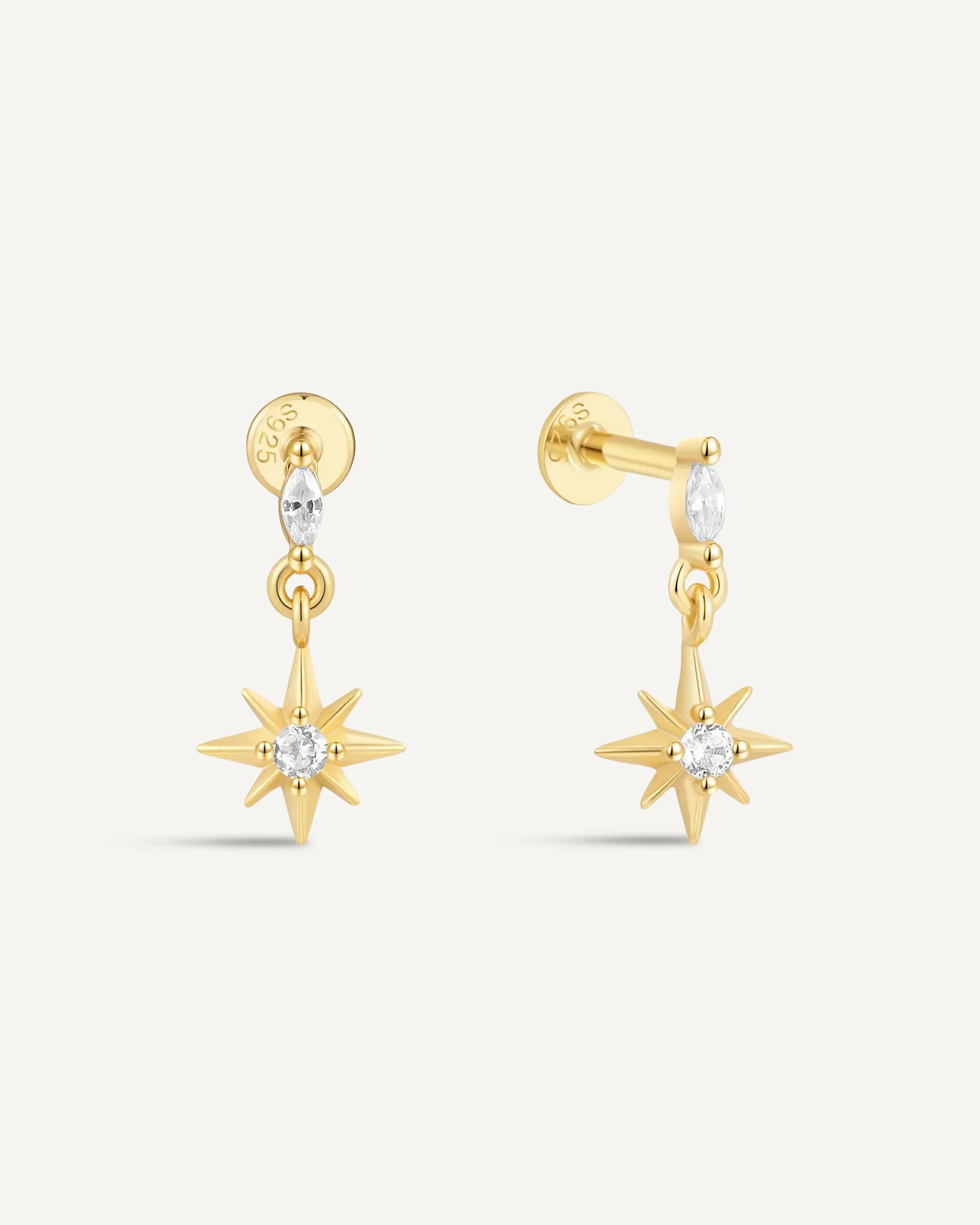 Twilight Star Flat Back Studs in Gold - Image 6