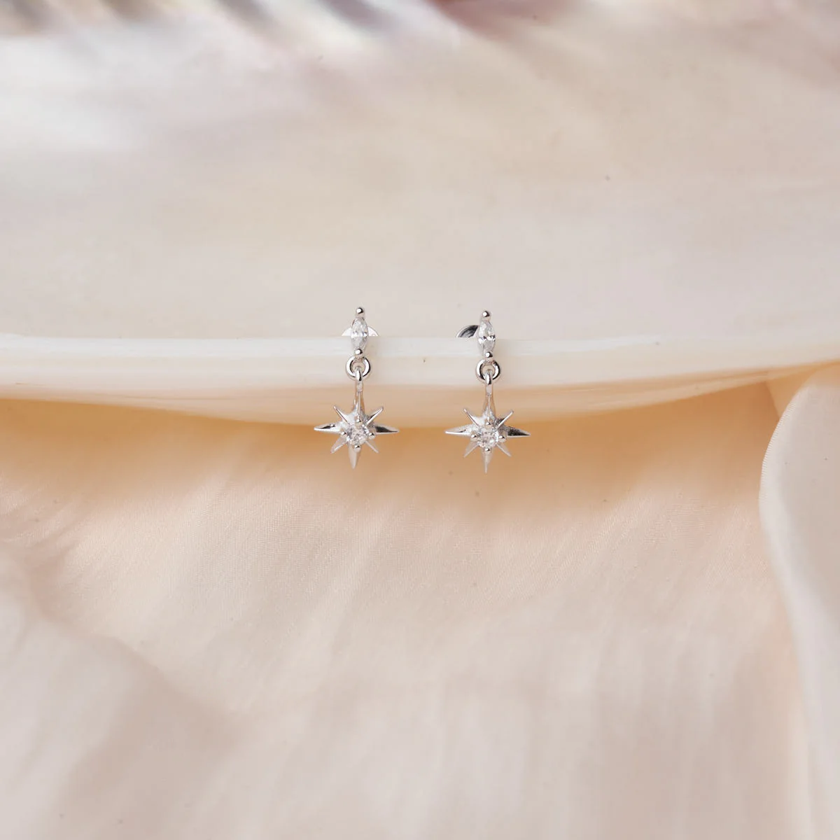Twilight Star Flat Back Studs in Silver - Image 4