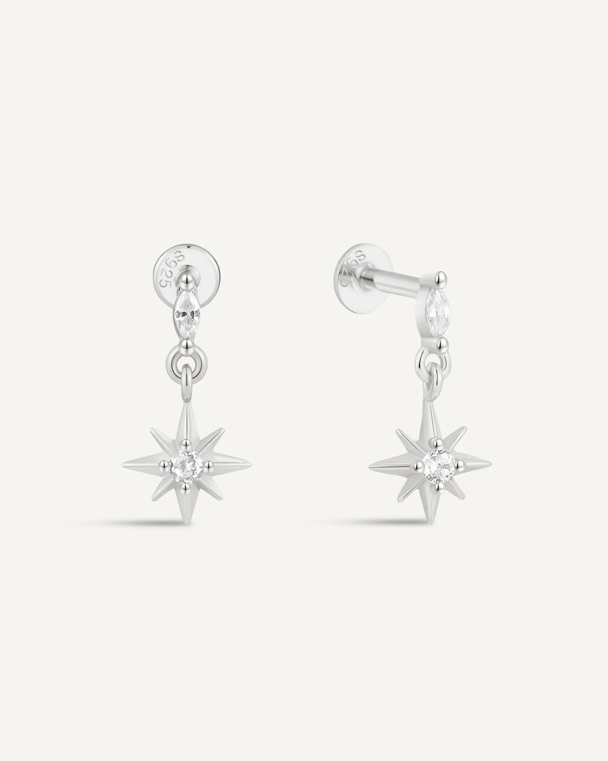 Twilight Star Flat Back Studs in Silver - Image 6